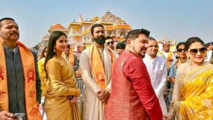 রাম মন্দিরের উদ্বোধনে উপস্থিত ছিলেন বলিউডের যেসব তারকা