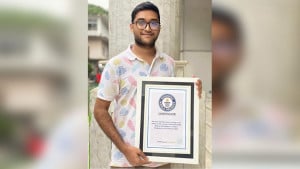 গিনেস বুকে নাম লেখালেন ঢাবি শিক্ষার্থী অংকন
