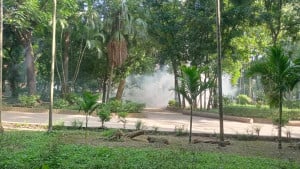 টিয়ারশেল-সাউন্ড গ্রেনেডে বিচ্ছিন্ন কোটা আন্দোলনকারীরা 