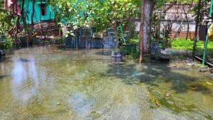 পুরোনো খোয়াই ভরাট পানি নিষ্কাশনে বাধা
