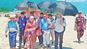 মন্ত্রিপরিষদ বিভাগের তদন্ত দলের সাদাপাথর পরিদর্শন
