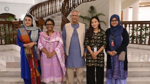 রোকেয়া পদকজয়ীদের প্রধান উপদেষ্টার সংবর্ধনা