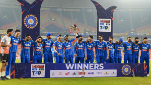 পান্ডিয়া-তিলকের তাণ্ডবে সিরিজ ভারতের