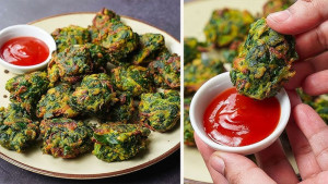 শীতের সন্ধ্যায় পালং শাকের পাকোড়া