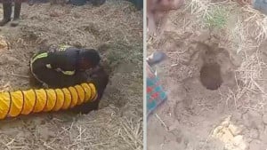 তানোরে পরিত্যক্ত কূপে ৩৫ ফুট গভীরে আটকা পড়েছে দুই বছরের শিশু