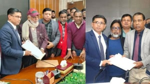 বগুড়া-৭ আসনে খালেদা জিয়া এবং বগুড়া-৬ এ তারেক রহমানের মনোনয়নপত্র দাখিল
