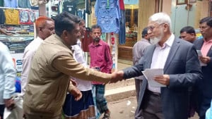 মাধবপুরে ধানের শীষের ব্যাপক গণসংযোগ