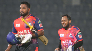 নোয়াখালীর টানা তিন হার, বড় জয়ে শীর্ষে রাজশাহী 