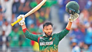 তাওহিদের ‘হৃদয় নিংড়ানো’ সেঞ্চুরির  ম্যাচে হার