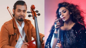 ‘আঘাত’ গাইলেন আরফিন রুমি, সঙ্গী হলেন ‘চাঁদ মামা’র দোলা