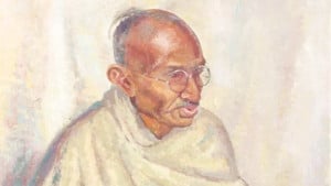 মহাত্মা গান্ধীর দুর্লভ তৈলচিত্র বিক্রি