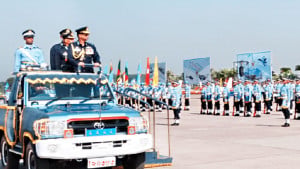 বিমানবাহিনীর শীতকালীন রাষ্ট্রপতি কুচকাওয়াজ অনুষ্ঠিত