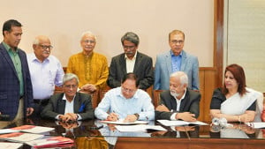 জুলাই সনদে স্বাক্ষর করল গণফোরাম