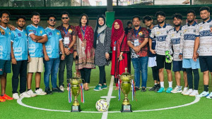 সাউথইস্ট ইউনিভার্সিটির আইন বিভাগের ফুটবল টুর্নামেন্টের উদ্বোধন
