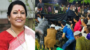মা-বাবার কবরে শায়িত ফরিদা পারভীন