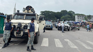 ভাঙ্গায় আইনশৃঙ্খলা বাহিনীর টহল জোরদার, যান চলাচল স্বাভাবিক
