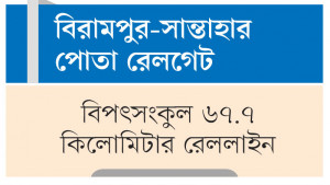 ঝুঁকিপূর্ণ রেললাইনে চলছে ট্রেন, দুর্ঘটনার আশঙ্কা