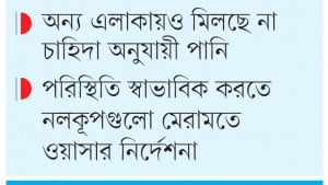 মিরপুরে পানির তীব্র সংকট