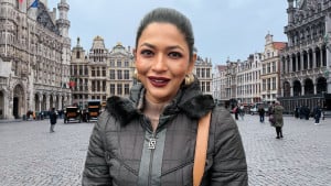 ব্রাসেলস শহরে বাঁধনের ঝলমলে একগুচ্ছ ছবি