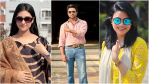 ভোটের ছবি প্রকাশ করে কী বললেন ১২ তারকা