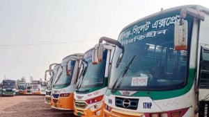 দুপক্ষের দ্বন্দ্বে হবিগঞ্জ-সিলেট রুটে বাস চলাচল বন্ধ