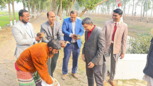 সাতটি পরিযায়ী পাখি উদ্ধার করে অবমুক্ত
