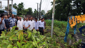 খোজারখলা পুকুর সংস্কার শুরু