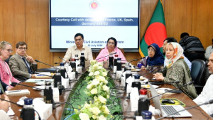 ইইউ প্রতিনিধিদের সঙ্গে বিমানমন্ত্রী ও প্রতিমন্ত্রীর বৈঠক