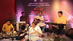 হরিপ্রসাদ চৌরাসিয়ার জন্মদিন উদযাপনে সাংস্কৃতিক আয়োজন