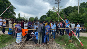 রাজশাহীতে রেললাইন অবরোধে ৩৫ লাখ টাকার আর্থিক ক্ষতি: রেলওয়ে