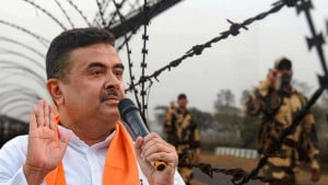 জমি অধিগ্রহণে গিয়ে কৃষকদের বিক্ষোভের মুখে শুভেন্দু সরকার