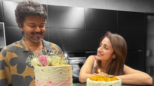 এক পোস্টে থামল বিতর্ক, জোরাল বিজয়-তৃষার সম্পর্কের গুঞ্জন
