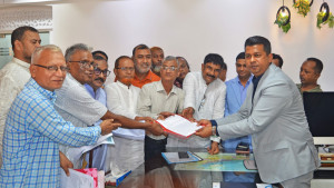 এনসিটি ইজারা না দেওয়ার দাবিতে স্কপের বিক্ষোভ সমাবেশ