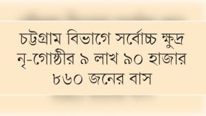 গেজেটভুক্ত ক্ষুদ্র নৃ-গোষ্ঠী ৫০ জনসংখ্যা সাড়ে ১৬ লাখ