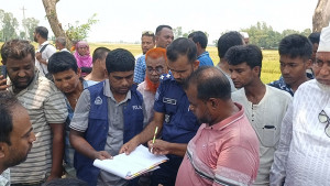 সড়কে থাকা খড়ে পিছলে পিকআপের নিচে মোটরসাইকেল, দুলাভাই-শ্যালক নিহত