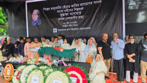 শহীদ মিনারে মুস্তাফা মনোয়ারকে শেষ শ্রদ্ধা