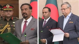 স্পিকার ও ডেপুটি স্পিকারকে শপথ পড়ালেন রাষ্ট্রপতি
