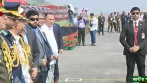 জাতীয় প্যারেড স্কয়ারের অনুষ্ঠানে রাষ্ট্রপতি ও প্রধানমন্ত্রী