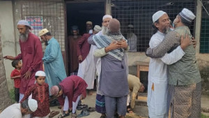 বগুড়ার কয়েকটি গ্রামে ঈদ উদ্‌যাপন