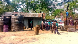 পানির ট্যাংকে ৬ হাজার লিটার ডিজেল মজুত 