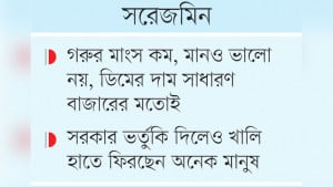 সরকারের সুলভ মূল্যে বিক্রি  কার্যক্রম নামেমাত্র