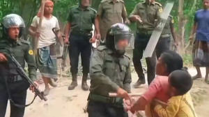 গারো নারীকে হেনস্তা, বাড়ি ভেঙে উচ্ছেদের চেষ্টার অভিযোগ