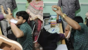 বগুড়ায় এনসিপি নেতাকে জুতাপেটা, দল থেকে অব্যাহতি