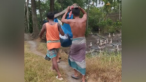 নেই চলাচলের রাস্তা, হাসপাতালে নিতে-নিতেই রোগীর মৃত্যু
