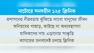 ৭০% ক্লিনিকই অবৈধ, অভিযান নামমাত্র