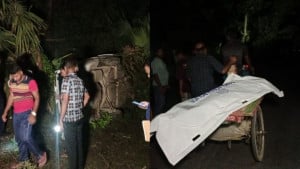 মোটরসাইকেল নিয়ে বিরোধ, খাদে পড়া প্রাইভেটকারের পাশ থেকে যুবকের মরদেহ উদ্ধার