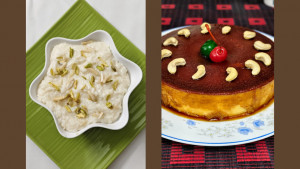 ঈদ রেসিপি: শাহি ফিরনি ও ক্যারামেল পুডিং 