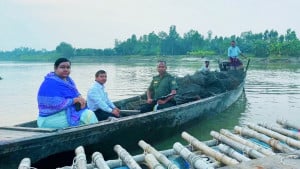 করতোয়ায় বালুবিরোধী অভিযানে ইউএনওর ওপর হামলা