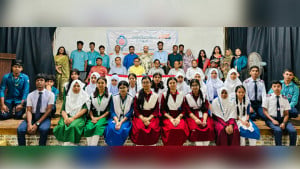 বিএফএফ-সমকাল বিতর্কে রাজবাড়ীতে চ্যাম্পিয়ন খানখানাপুর তমিজউদ্দিন খান বালিকা উচ্চ বিদ্যালয়