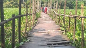 একটি সেতুর অভাবে ঘুরতে হয় ১০ কিলোমিটার পথ